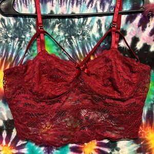 Red lingerie top